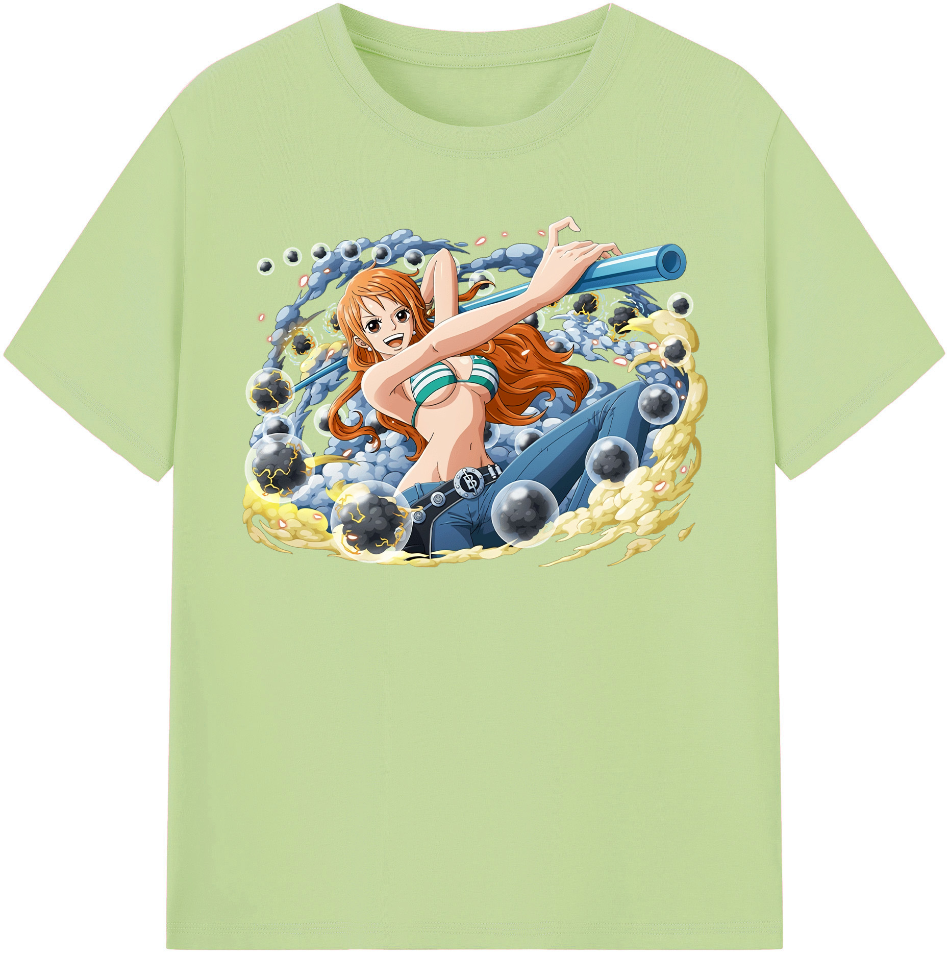 ワンピース ナミ ONE PIECE Nami 綿100％半袖Tシャツ（フロントプリント）